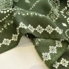 bandana imprimé floral pour femme, écharpes de cou, mouchoir, hijab, bande de sauna, coton doux, luxe féminin, mode, 70cm
