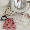 Coréen Bow Proximity Wstring Poudres Mini Sac de Rangement pour Cosmétiques, Y2k, Sweet Kawaii String, Mini Sac de Rangement pour Bol Coréen Bow Proximity Wstring Poudres Mini Sac de Rangement pour Cosmétiques, Y2k, Sweet Kawaii String, Mini Sac de Rangement pour Bol