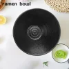 a19f bol à soupe ramen japonais avec cuillère et baguettes assortis, adapté à udon, soba, grande taille