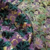 tissu jacquard à fleurs en soie dorée, 1 mètre, à la mode, pour robe, jupe, sac, tissu à coudre décoratif