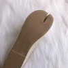 tabi ninja chaussures femme microfibre cuir chaussures plates confortables bout fendu pantoufles mocassins à fond souple bref dames trotter mocassins 2023