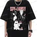 Japanese Anime Anya Forger Spy X Family Printed T-shirt Women Men Casual Harajuku Cute Crewneck Short Sleeve Coton T Shirt Japanese Anime Anya Forger Spy X Family Printed T-shirt Women Men Casual Harajuku Cute Crewneck Short Sleeve Coton T Shirt