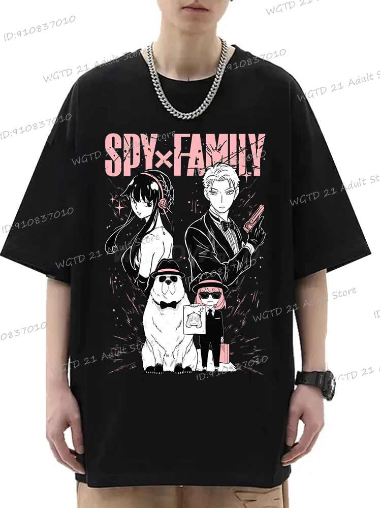 Japanese Anime Anya Forger Spy X Family Printed T-shirt Women Men Casual Harajuku Cute Crewneck Short Sleeve Coton T Shirt Japanese Anime Anya Forger Spy X Family Printed T-shirt Women Men Casual Harajuku Cute Crewneck Short Sleeve Coton T Shirt