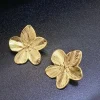 boucles d'oreilles populaires en alliage de fleurs pour femmes, accessoires de fête de style rétro, cadeaux
