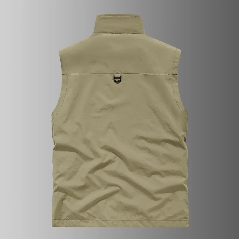 nouvelle veste à capuche de mode automne hiver, veste d'extérieur à col montant pour hommes fonctionnelle multi poches imperméable et à séchage rapide nouvelle veste à capuche de mode automne hiver, veste d'extérieur à col montant pour hommes fonctionnelle multi poches imperméable et à séchage rapide