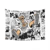 tapisserie murale suspendue en polyester, une pièce, hippie, luffy, anime japonais, boho, couverture, décor de chambre