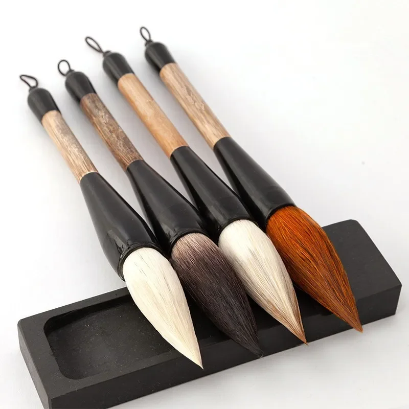 grand pinceau de calligraphie, stylo chinois, belette, loup, laine, ours, cheveux, grand caractère, brosse d'écriture pour couplets du festival du printemps grand pinceau de calligraphie, stylo chinois, belette, loup, laine, ours, cheveux, grand caractère, brosse d'écriture pour couplets du festival du printemps