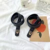 ceinture de taille large noire pour femmes, nouveau modèle, cintré à la taille, robe décorative, manteau, accessoire, ceinture polyvalente, style ins automne et été