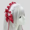 anime femme de chambre belle douce bandeau lolita femme de chambre femmes dentelle chapeaux cosplay cerceau de cheveux fait à la main pour les filles cadeau accessoire de cheveux