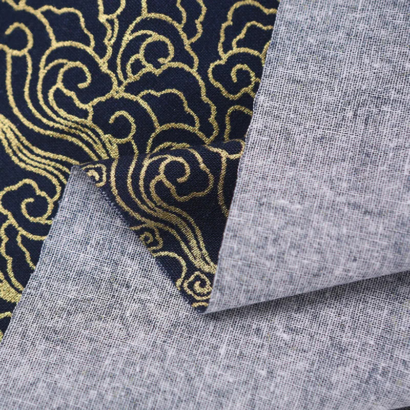 tissu bronze 100% coton pour bricolage hanfu, kimono japonais, sacs à coudre, vêtements, patchwork, tissu bleu marine pour rembourrage, artisanat en coton tissu bronze 100% coton pour bricolage hanfu, kimono japonais, sacs à coudre, vêtements, patchwork, tissu bleu marine pour rembourrage, artisanat en coton