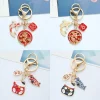 porte clés à breloques koi carpe fortune chat bénédictions, nouveaux bijoux pour femmes, vintage dragon phoenix couple pendentif sac de voiture