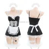 costumes de majordome japonais pour fille, uniforme de demoiselle d'honneur, robe de jeu de rôle, anime cosplay, tentation, lingerie, jupes mignonnes roses exotiques