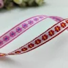 motif de ruban floral jacquard pour rideau et accessoire de vêtement, fleurs pastorales, 5 yards, lot, 1cm