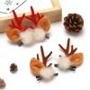 Pinces à cheveux en bois de Noël pour fille, ornements de Noël, cadeau de décoration joyeux Noël, accessoires de cheveux Elk, bonne année Pinces à cheveux en bois de Noël pour fille, ornements de Noël, cadeau de décoration joyeux Noël, accessoires de cheveux Elk, bonne année