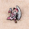 Épingles à revers pour sac à dos pour femmes, jolie fille de dessin animé japonais sakura, broche pour vêtements, badges métalliques en émail, accessoires de bijoux