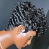 hort pixie perruques pour les femmes noires courtes noires bouclés pixie perruques cheveux synthétiques perruques pour les femmes noires naturel ondulé noir pixie coupe wi