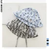 chapeau seau à bord rabattable pour femmes, imprimé avec nœud à carreaux doux japonais, été, mince, mignon, polyvalent, dôme pare soleil, casquette de soleil à lacets