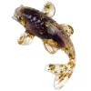 ornements créatifs de poisson Él, poisson koi azole, cristal naturel, petit poisson, bureau, voiture, décoration de la maison, cadeau pour les amis