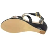 sandales compensées à plateforme pour femmes, style simple, décontractées, bout ouvert, lanière à la cheville, talons hauts, robe de soirée, chaussures de mariage, grande taille