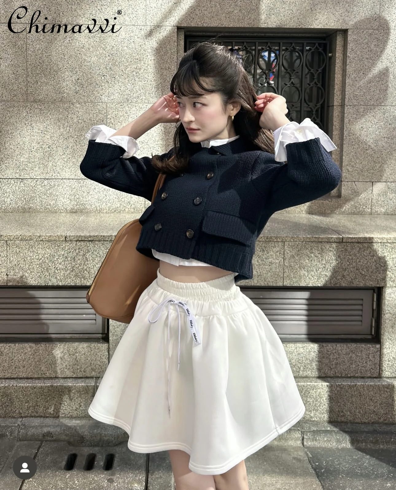 Nouveau Style japonais cordon décontracté mignon fille jupe 2025 printemps et été doux dames taille élastique Kawaii jupe courte femmes Nouveau Style japonais cordon décontracté mignon fille jupe 2025 printemps et été doux dames taille élastique Kawaii jupe courte femmes