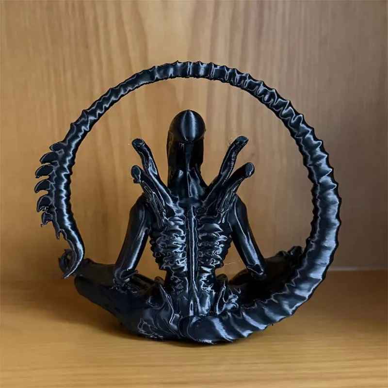 nouvel ornement extraterrestre en méditation, adapté à la collection, créer une atmosphère personnalisée, espace, décoration de la maison, ornements de table nouvel ornement extraterrestre en méditation, adapté à la collection, créer une atmosphère personnalisée, espace, décoration de la maison, ornements de table