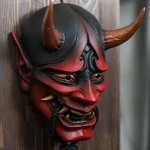 Masque en Latex Japonais Prajna Oni, Cosplay Samouraï Noh Kabuki Assassin Demon mesurosts, Masques Visage Effrayant, Accessoires de Costume de ixd’Halloween Masque en Latex Japonais Prajna Oni, Cosplay Samouraï Noh Kabuki Assassin Demon mesurosts, Masques Visage Effrayant, Accessoires de Costume de ixd’Halloween