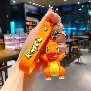 Porte-clés de poupée Pokemon, dessin animé japonais Pikachu Charmander Zenigame, accessoires de sac à dos, animaux de compagnie elfe mignons unisexe Otaku drôle