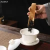 pelle à thé en alliage de bambou naturel, multi style, cérémonie du thé kung fu chinois, six accessoires de gentleman, cadeau de cuillère à thé matcha