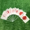 drapeau japonais à main 14*21cm, décoré avec un mât en plastique, utilisé pour les défilés de vacances