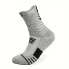 chaussettes d'équipage athlétiques confortables pour hommes, coussin de performance, adaptées aux sports de plein air, 3 paires