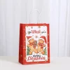 sacs d'emballage de cadeaux de noël, 6 pièces, dessin animé créatif, nouveau anime mignon petit animal, sacs en papier kraft portables, sacs cadeaux
