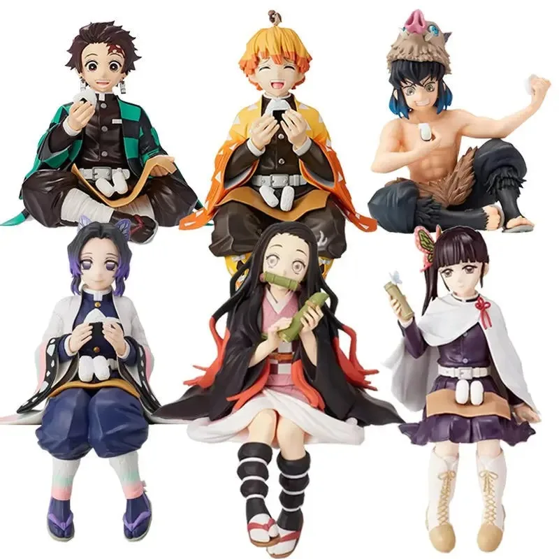 demon slayer anime action figure, kamado, tanjirou, nezuko, posture assise, modèle en pvc, collection butter toy gift for kids, 10 15cm demon slayer anime action figure, kamado, tanjirou, nezuko, posture assise, modèle en pvc, collection butter toy gift for kids, 10 15cm