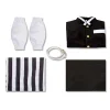 halloween perruque de costume de cosplay kimono tueur de démons kimetsu no yaiba iguro obanai haori, accessoires de serpent blanc