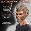 masque intégral en latex black myth wukong, sun wukong monkey, accessoire de cosplay, mascotte tim ade, halloween, fête de carnaval, personnalisé, adulte