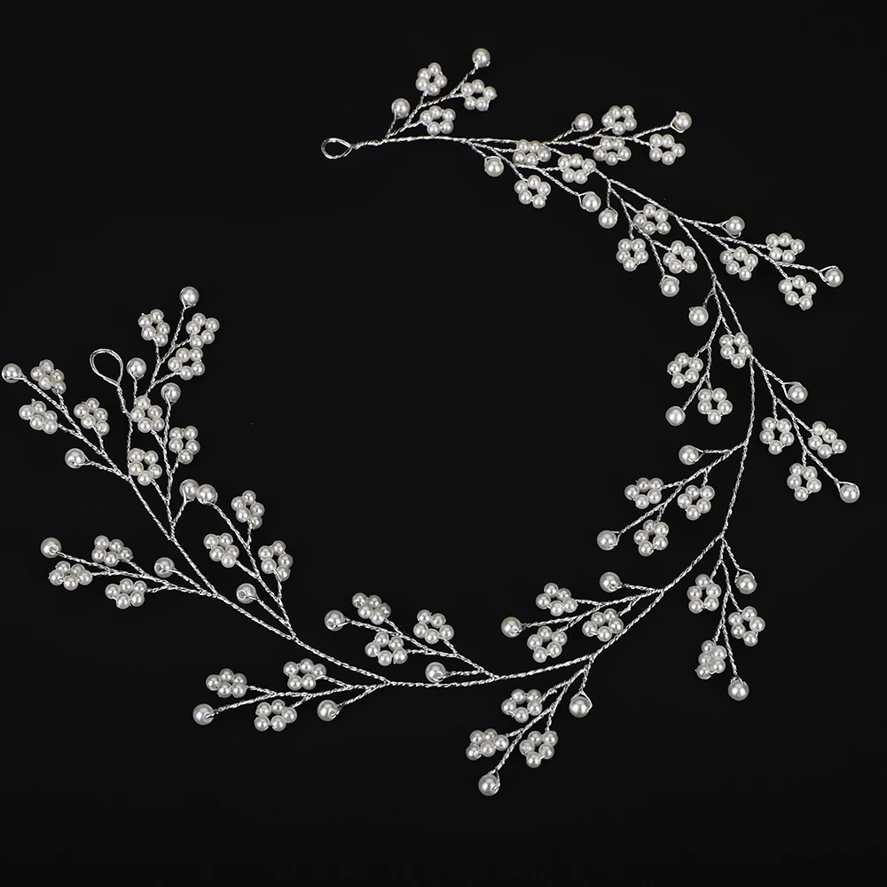 bandeau de sauna en perles argentées pour femme, accessoires de cheveux de mariage, tiare de patients de mariée, coiffure de demoiselle d'honneur, bijoux de ix bandeau de sauna en perles argentées pour femme, accessoires de cheveux de mariage, tiare de patients de mariée, coiffure de demoiselle d'honneur, bijoux de ix