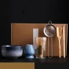 ensemble matcha en bambou 6 pièces/ensemble, avec bol, extracteur de thé, cuillère, support de fouet à thé, passoire, fouet à thé, cérémonie matcha japonaise