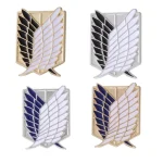 Broche en émail attaque sur Titan, dessin animé japonais Eren Jaeger Mikasa Ackerman Jiyuu No Tsubasa, broche de dessin animé, Badge à revers à la mode, cadeau