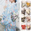 yukata japonais traditionnel classique geisha kimono obi ceinture sakura imprimé cummerbunds nœud papillon noble rétro ceinture japonaise