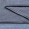 tissu denim rayé, bandes teintées en fil bleu pour couture, chemise et pantalon au demi mètre, printemps et automne