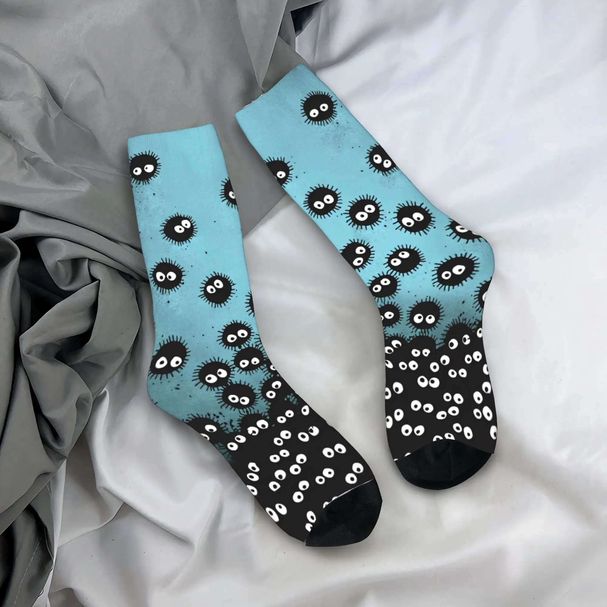 Hommes chaussettes Studio Ghiblis Hip-hop Susuwatari suie Sprites bas hiver Kawaii chaud doux chaussettes course antibactérien chaussettes Hommes chaussettes Studio Ghiblis Hip-hop Susuwatari suie Sprites bas hiver Kawaii chaud doux chaussettes course antibactérien chaussettes