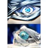 jujutsu kaimmense satoru gojo eyes pour la modélisation des anneaux, bague anime, bague alimentaire originale faite à la main, accessoires, taille 2 yuan
