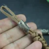 koinobori couteau en laiton perles carpe koi poisson edc extérieur bricolage paracorde tissé lanière pendentifs parapluie corde bracelets accessoires