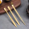 nouveaux bâtons de thé en acier inoxydable, cuillères à thé traditionnelles japonaises en feuilles, cuillère matcha, outil de cérémonie du thé, service à thé