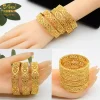 bracelets couleur or dubaï pour femmes, plaqué or, indien, africain, dur, breloque de mariage, bijoux à main arabes éthiopiens de luxe