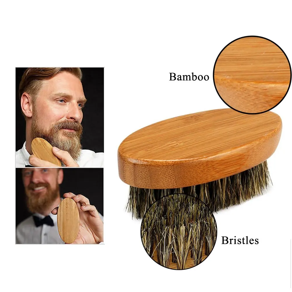 brosse de rasage professionnelle en bois pour hommes, poils de sanglier souples, kit de peigne à moustache avec brosse de coiffeur, peignes à cheveux brosse de rasage professionnelle en bois pour hommes, poils de sanglier souples, kit de peigne à moustache avec brosse de coiffeur, peignes à cheveux
