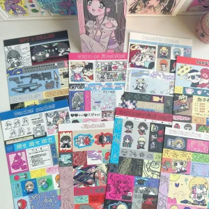 Autocollants japonais dessin animé mignon Ins personnages de Collage coréens autocollants Guka bricolage manuel décoratif