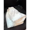 short décontracté en dentelle blanche pour femmes, taille haute, jambes larges, pantalon de plage, ample, bas fin, pour la maison
