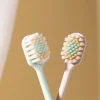 3 pièces/ensemble japonais brosse à dents à poils souples à tête large adulte couple ménage brosse à dents premium à poils souples fins зуб coi щетка