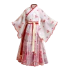 robe chinoise en soie pour filles et enfants, kimono traditionnel chinois vintage ethnique antique, costume de danse, ensemble hanfu cosplay