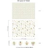 papier d'emballage rose enchanté pour enfants, nickel é de terre de calcul, cadeau rond, fournitures de fête d'anniversaire, baby shower, enfants garçons et filles, 12 pièces